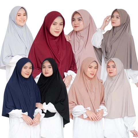 KAHASIL - Hijab Jilbab Bergo Instan Jersey Premium KHS4382
